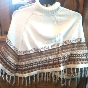 Peruvian wool poncho